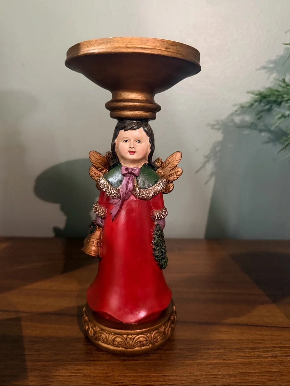 Kirklands set of 3 decorative holiday pillar holders